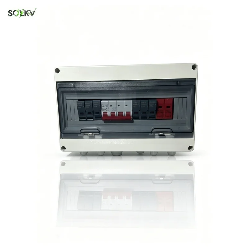 1000V DC PV Combiner Box 3 In 1 Out (1)