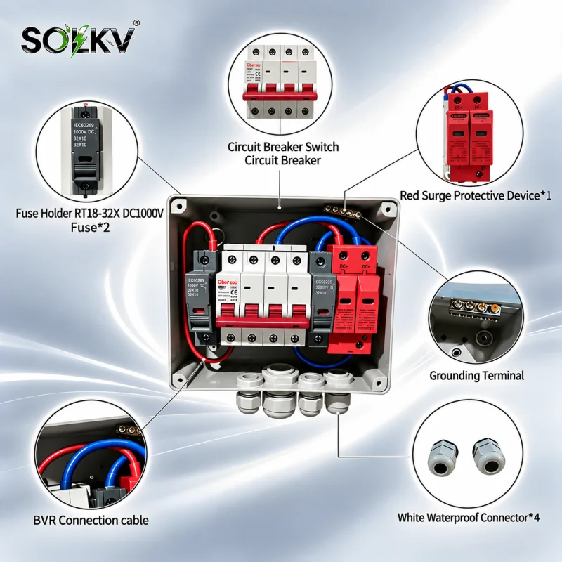 1000V DC PV Protection Box 1 In 1 Out (1)