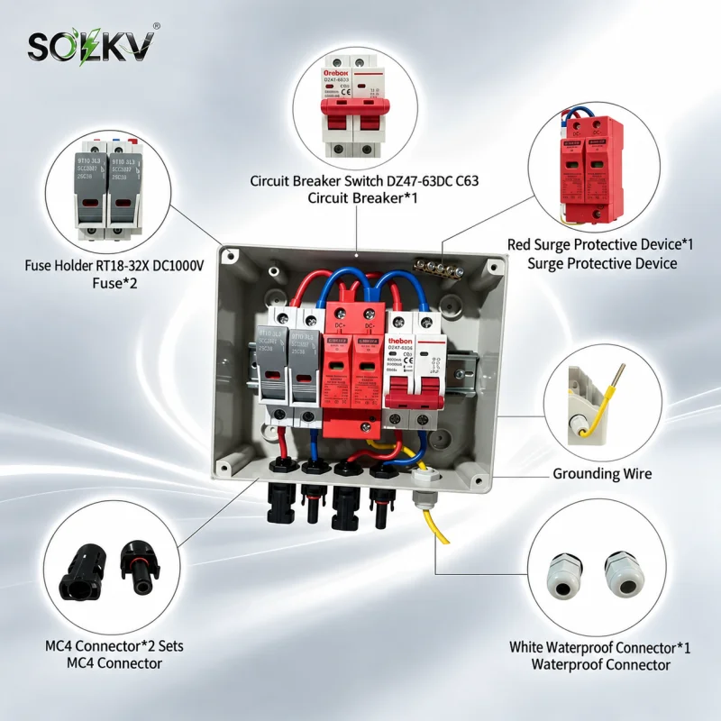 500V DC PV Protection Box 1 In 1 Out (1)